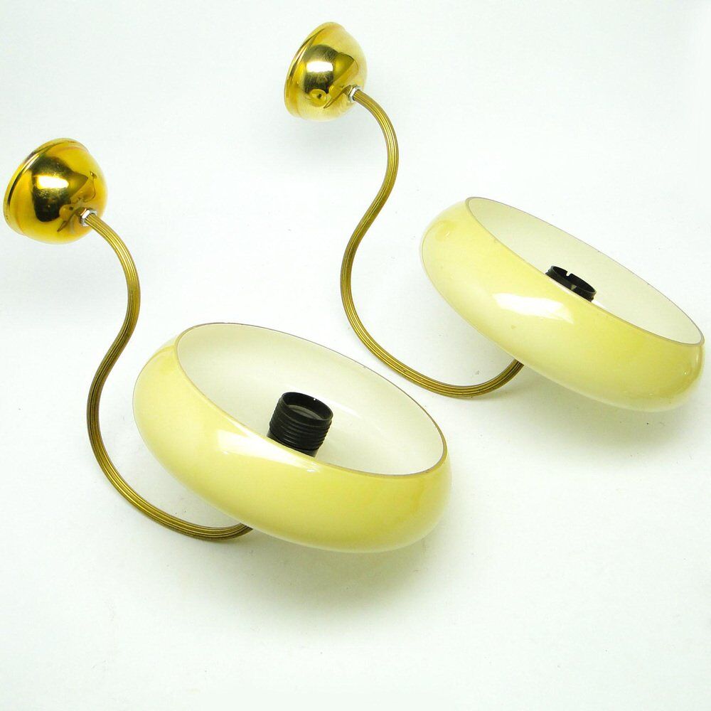 Art Deco sconces, Poland, 1950s, set of 2