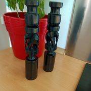 Vintage ebony candlesticks
