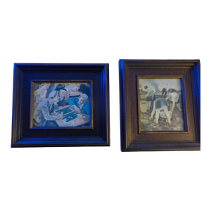 Lot de deux miniatures