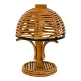 Rattan table lamp, Italy 60s