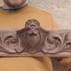 Finely carved wooden pediment
