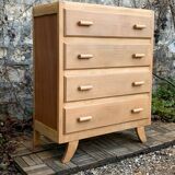 Commode art déco bois brut