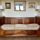 Antique 19th century mahogany sofa bed