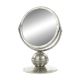 Miroir art déco, laiton nickelé, Pologne, années 1950