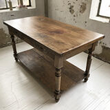 Artist studio oak draper table