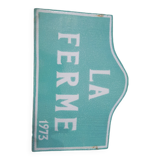 Plaque émaillée