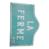 Enamelled plate