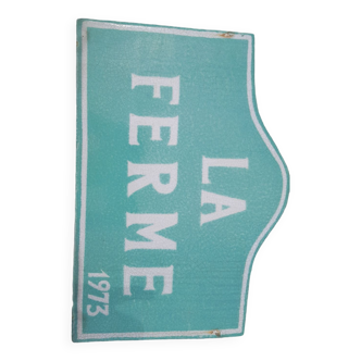 Plaque émaillée