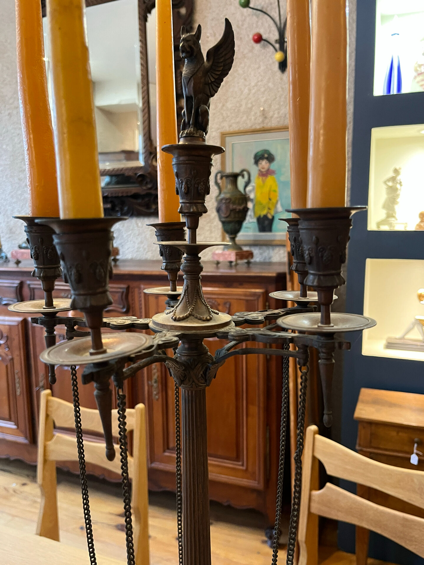 Pair of bronze candelabra Napoleon III