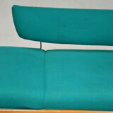 Sofa turquoise daybed, 1960
