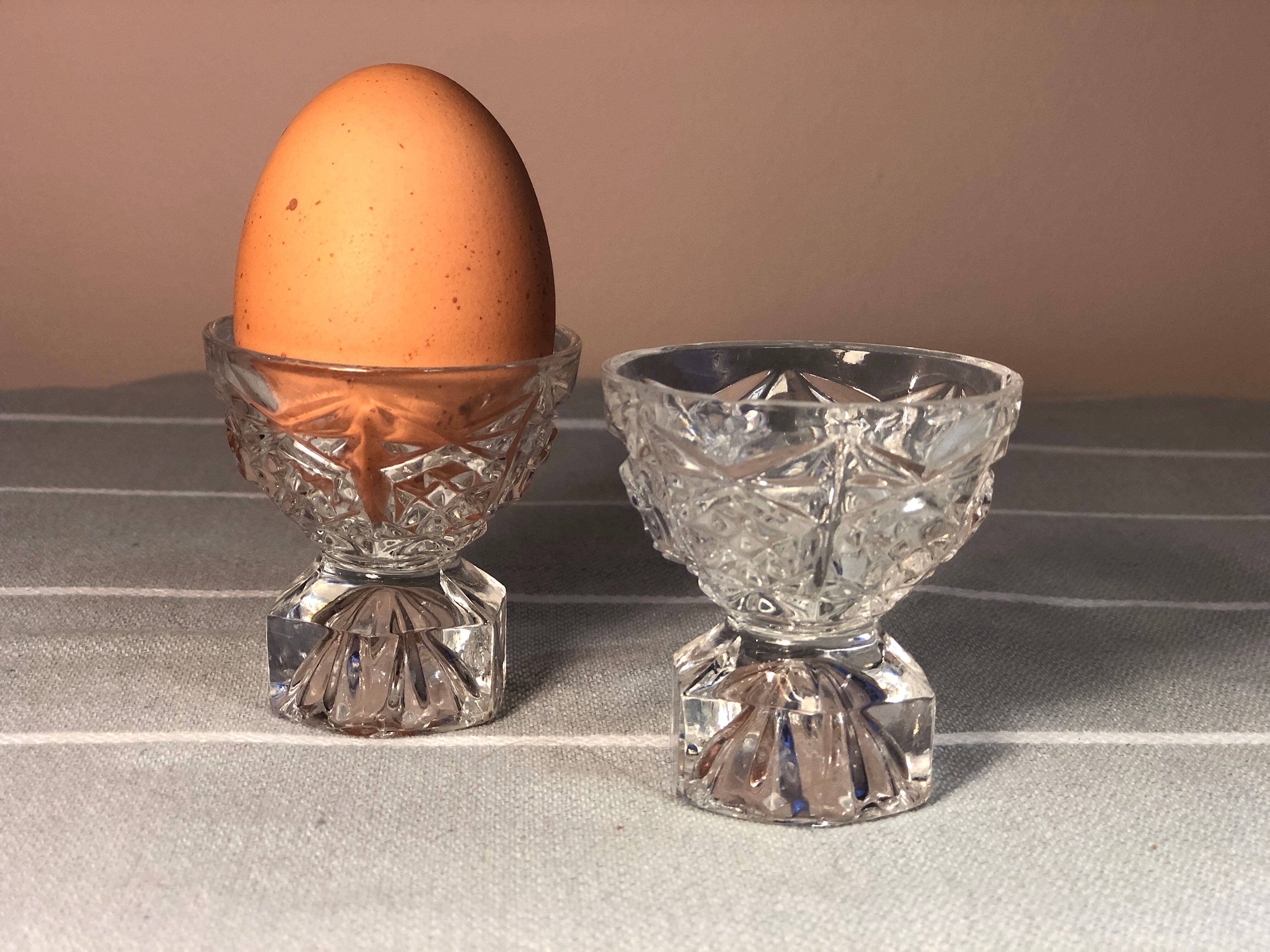 Vintage crystal shells in cut glass