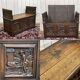 Breton bank chest from the early 20th century in oak and chestnut.