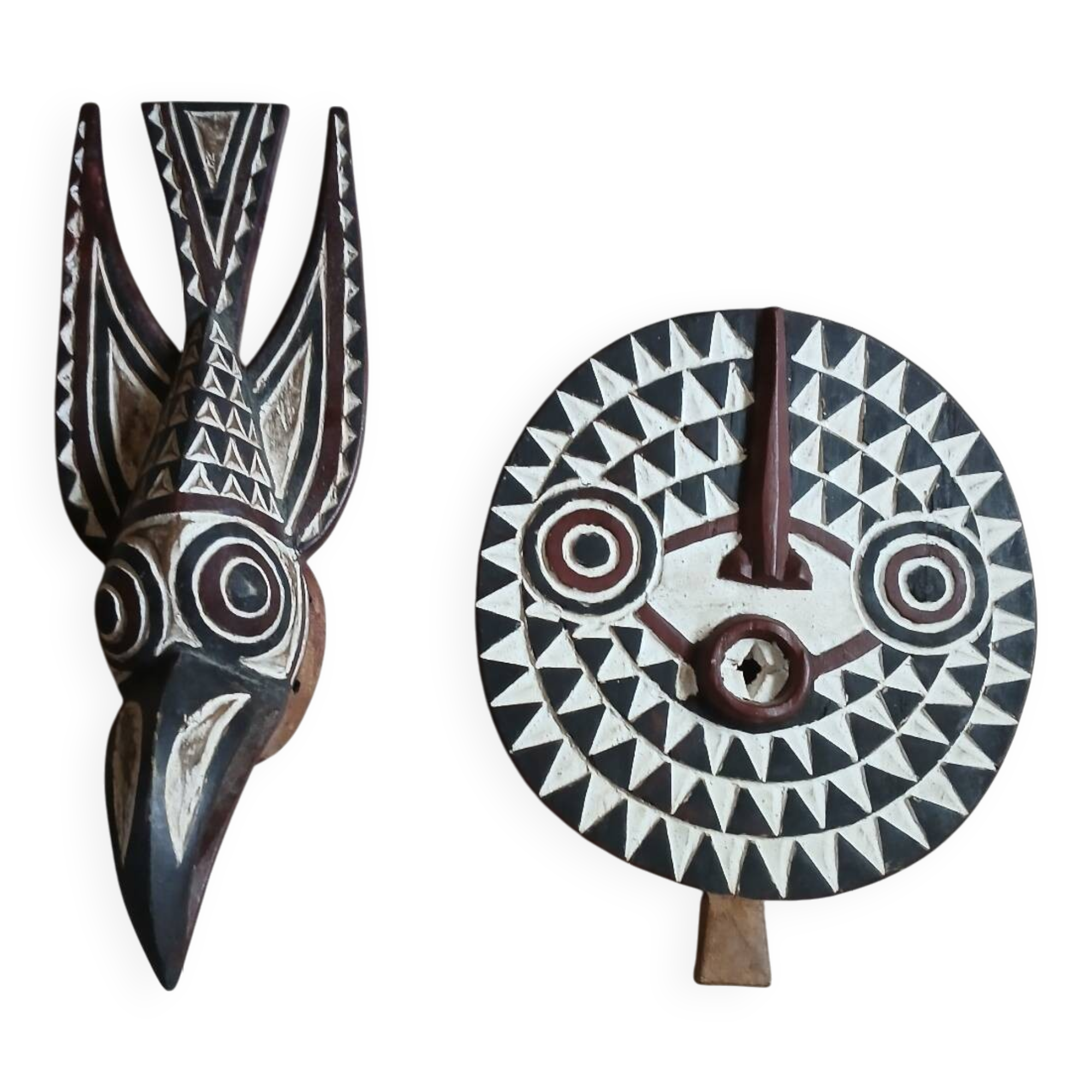 Pair of African masks/Burkina