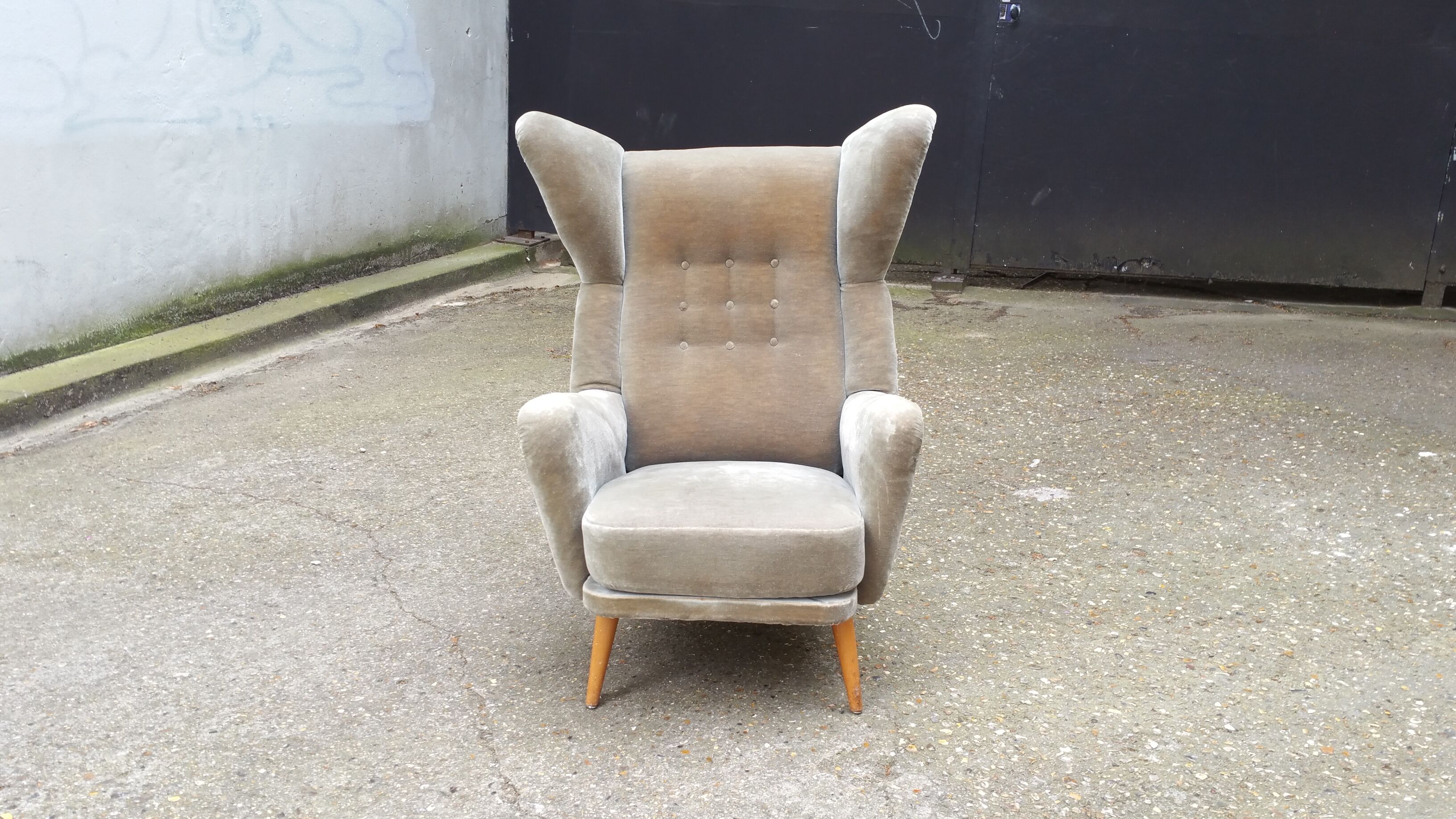 Exceptional Chair has ears Wingback chair years 50