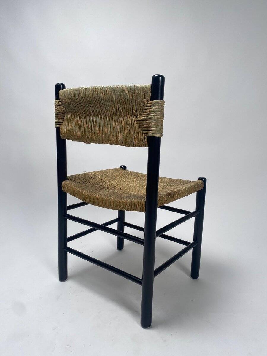 Mid-Century Dordogne Chairs in the style of Charlotte Perriand, 1960s, Set of 4