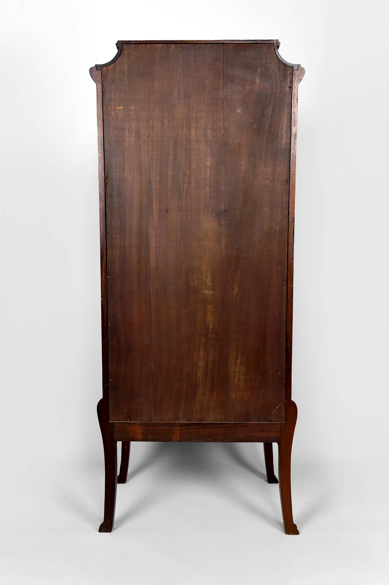 Art Nouveau Display Case, Bronzes and Carved Wood on a Lake Theme, 1900