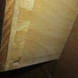 Commodity / wooden and marble toilet table