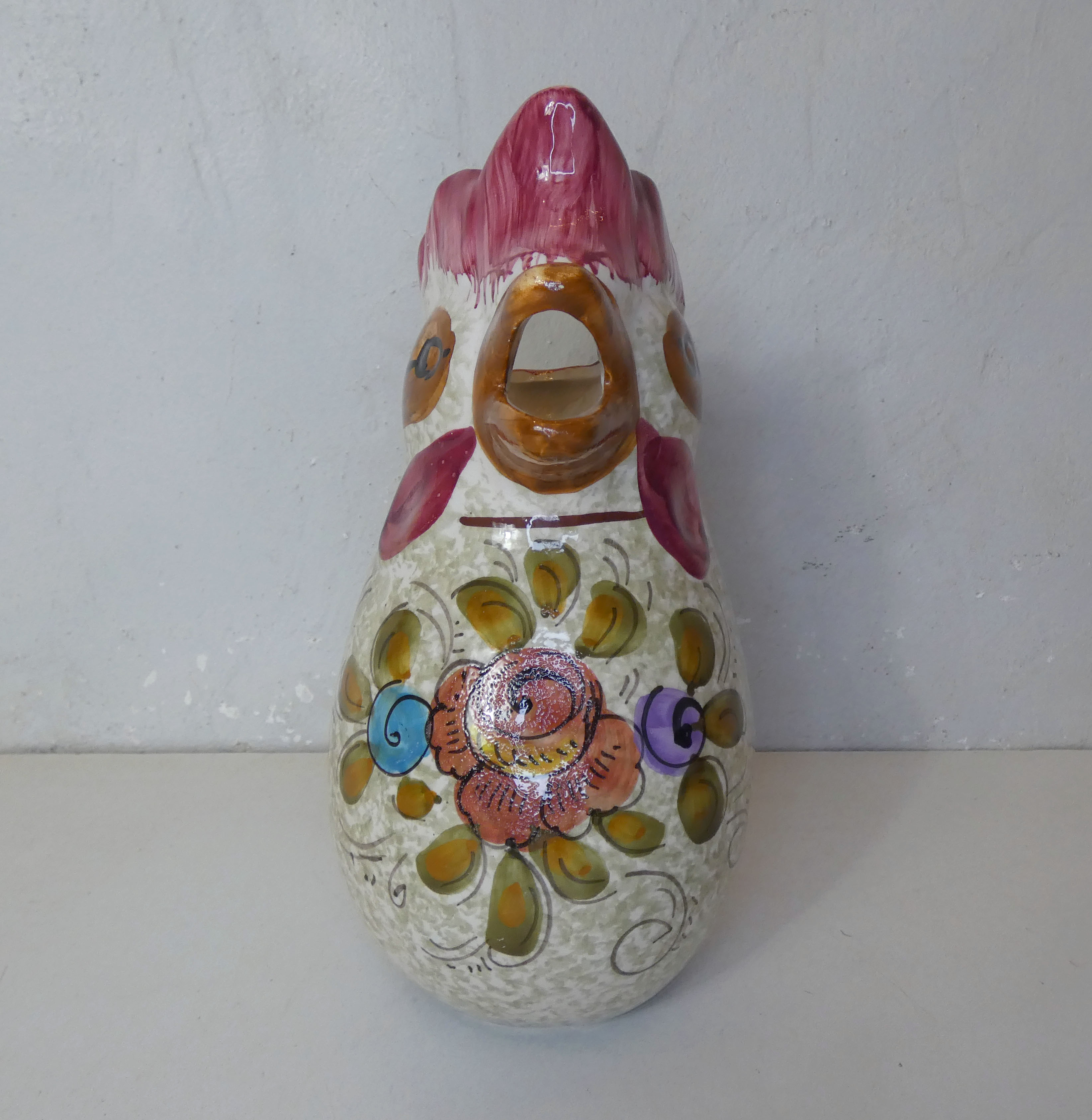 Vintage Sicilian ceramic pitcher