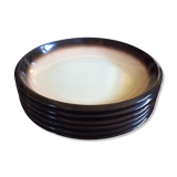 Série de 6 assiettes semi creuses