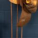 Vintage 20thc italian brass floral floor lamp c.1970
