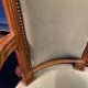 18th century Louis XVI green velvet cabriolet armchair