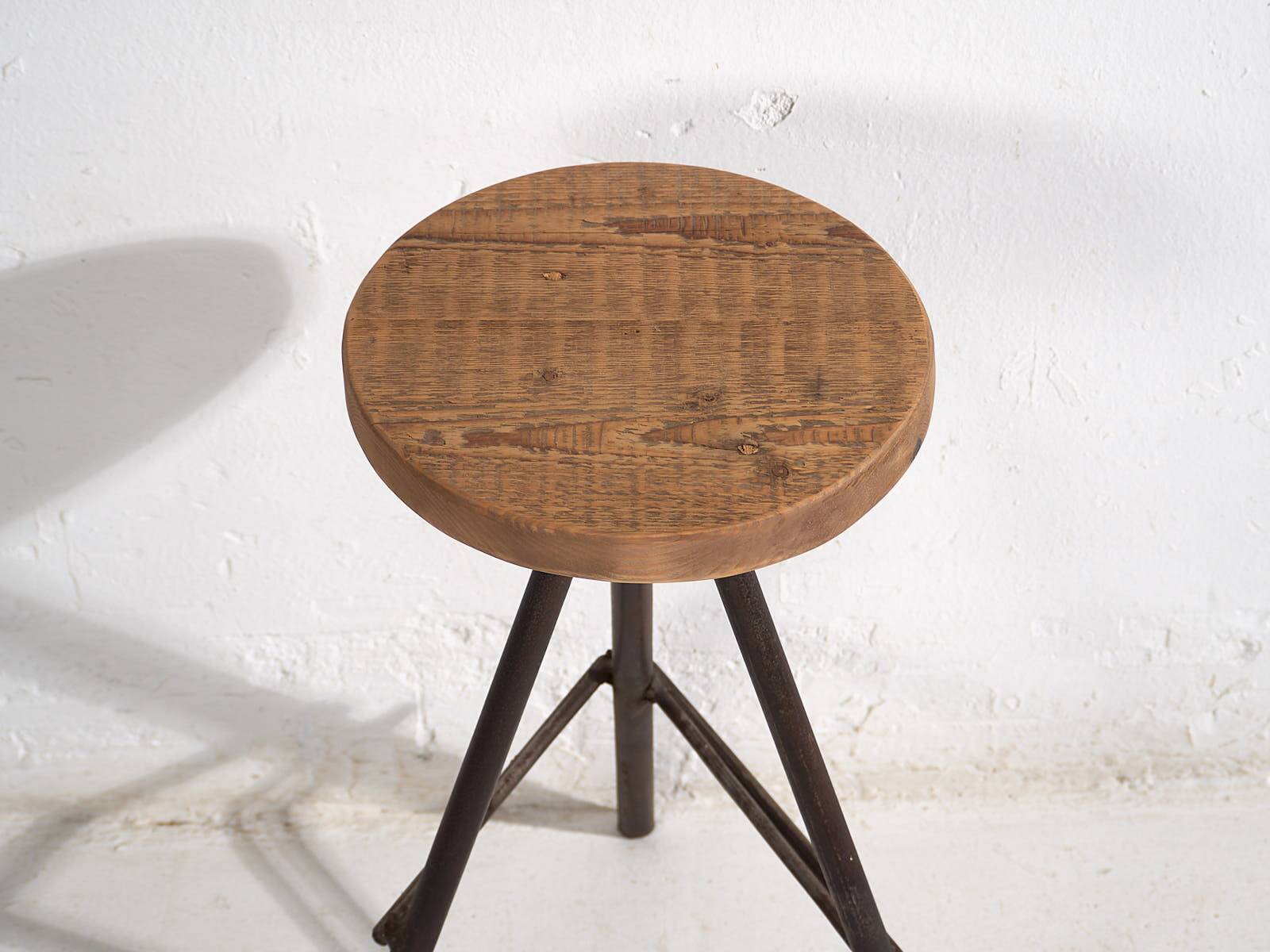Round industrial style stool (c.1960) #1