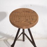Round industrial style stool (c.1960) #1