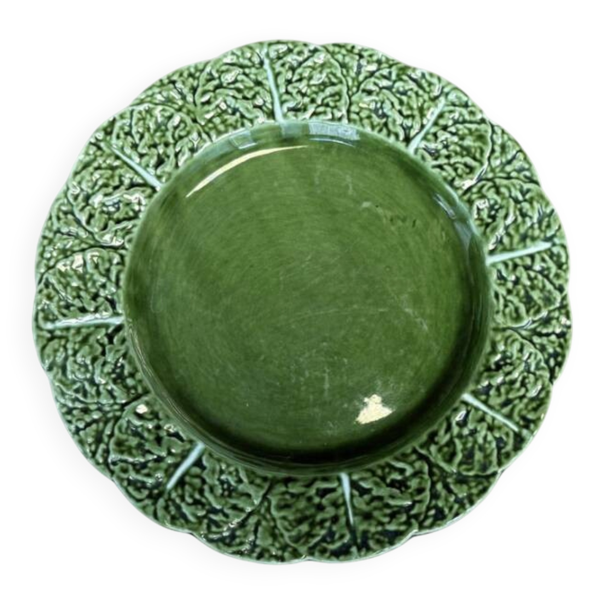 Assiette moyenne feuille de chou