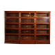 Library Wall of 3 Globe Wernicke Modules in Oak - 19th Century
