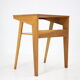 1960s Oak Side Table or TV Rack ,Czechoslovakia