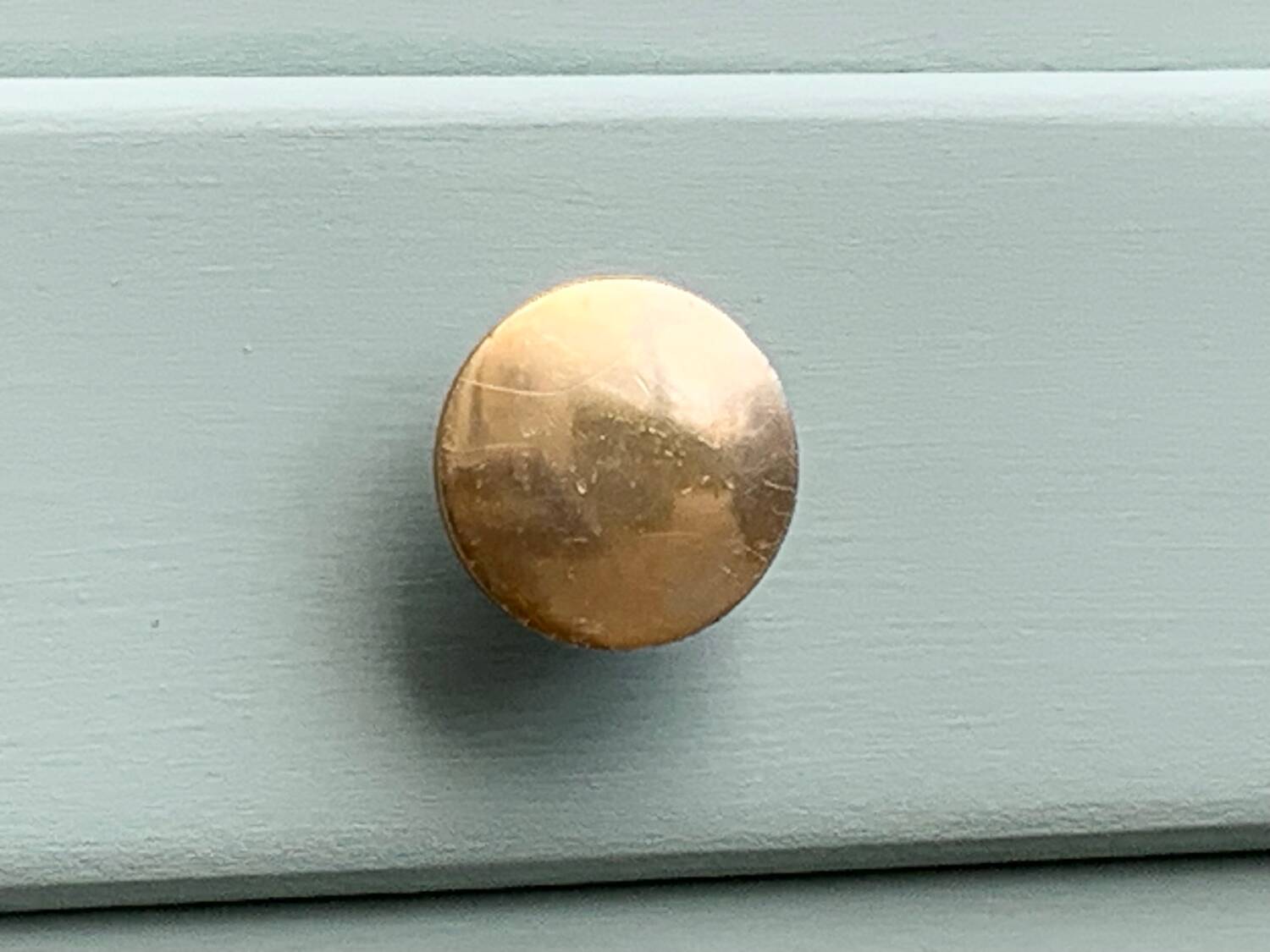 Vintage gray green bathroom chest of drawers