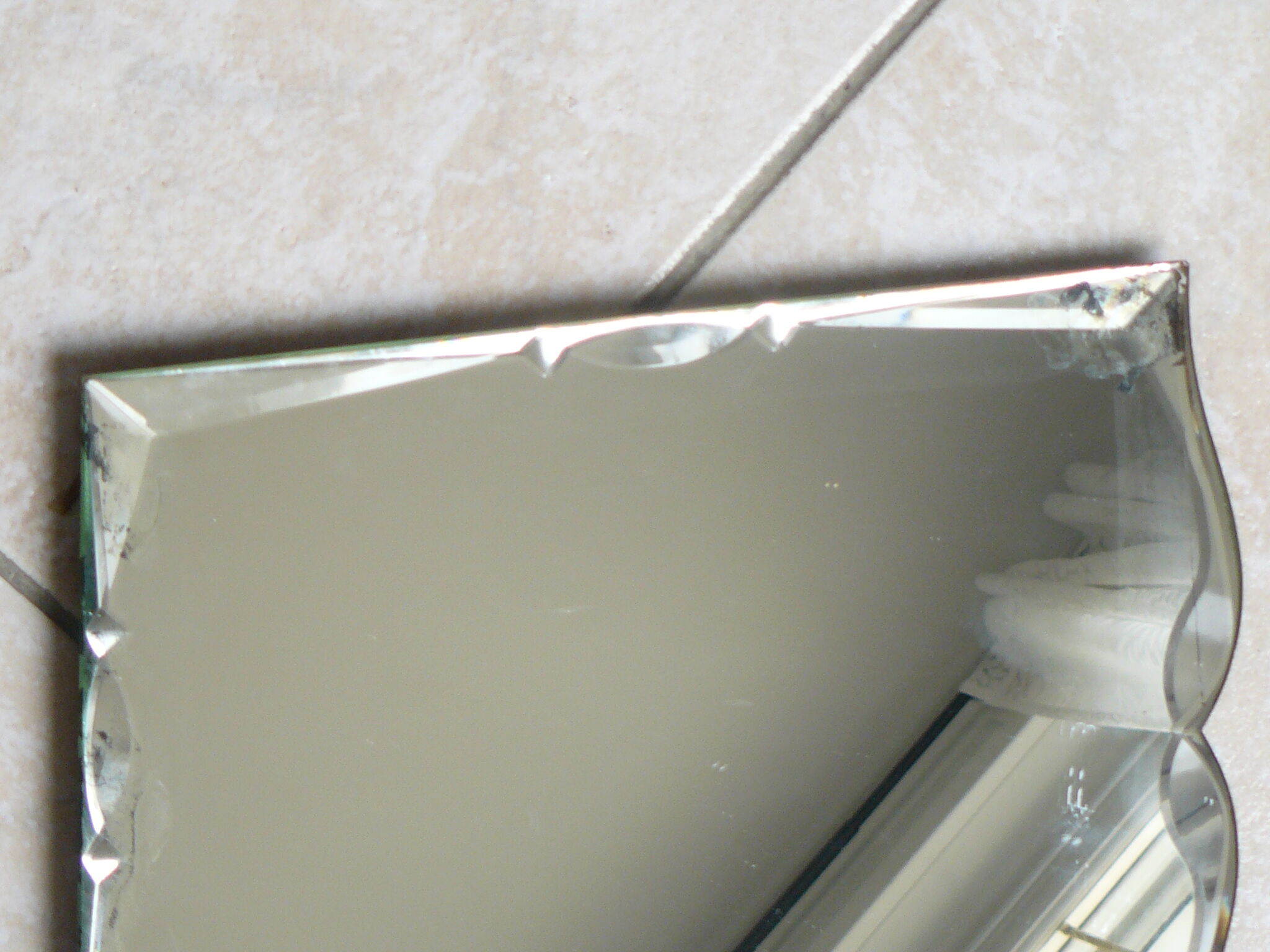 Mirror to ask, beveled, 50 years