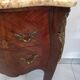 Pair of curved bedsides in Louis XV style marquetry