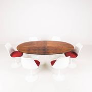 Oval dining table in rosewood by Maurice Burke for Arkana, England, 1960s