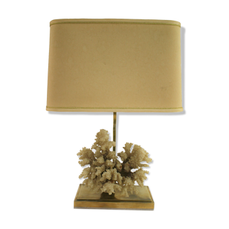 Brass coral table lamp, 1970s