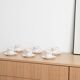 Ensemble de tasses en porcelaine, design italien, années 1980, production : Italie