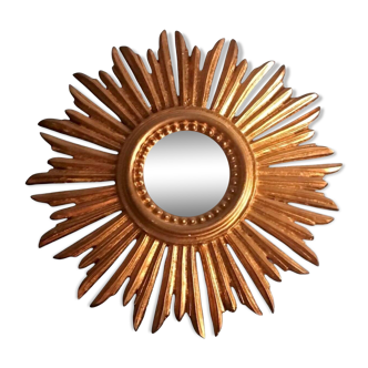 Petit miror Sunburst du milieu du siecle.