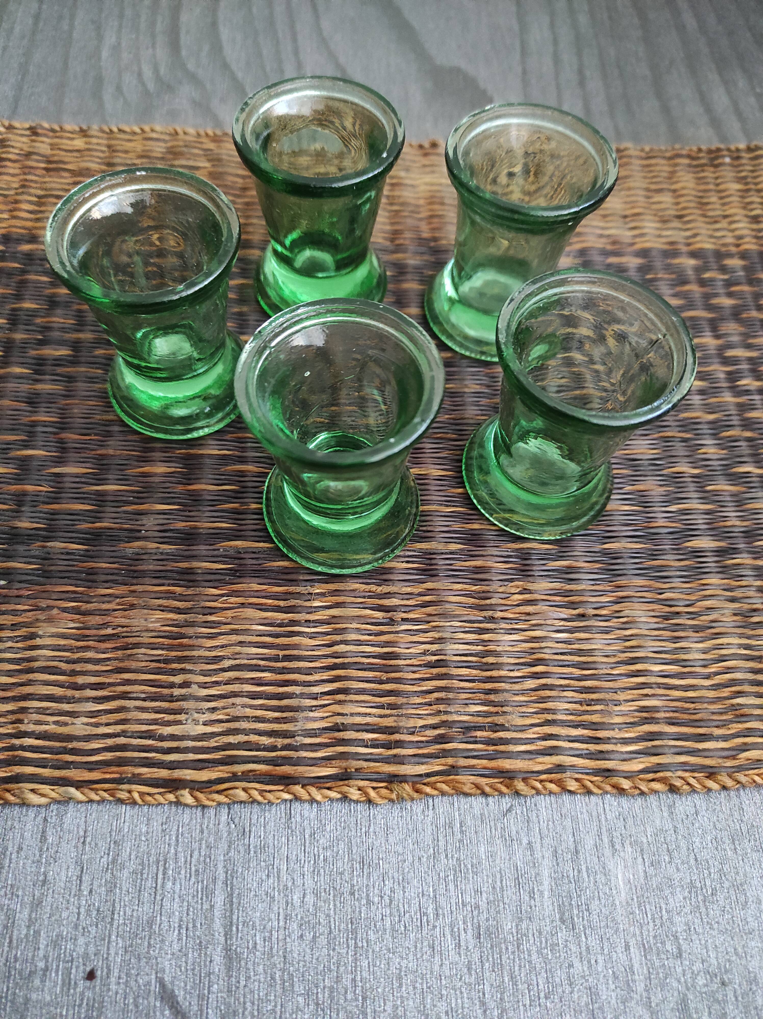Lot of five glasses with liqueur '50s