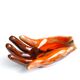 Hand vacuum Pocket ceramic Orange Vallauris, years 70
