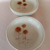 4 Sarreguemines “Chardons” soup plates