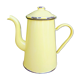 Yellow enamelled coffee maker