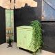 Buffet campagnard vert patiné