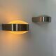 Pair of vintage modernist wall lights, Perspex, Holland 1980