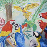 Painting "with parrots"