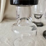 8 Scandinavian Drinking Glasses in Crystal 1970s