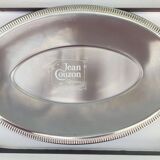 Oval stainless steel serving platter/ Tray by Jean Couzon Goldsmith - New
