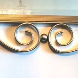 Miroir laiton doré 50s. Vintage. Hollywood Regency