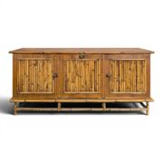 Enfilade en bambou fendu, années 60