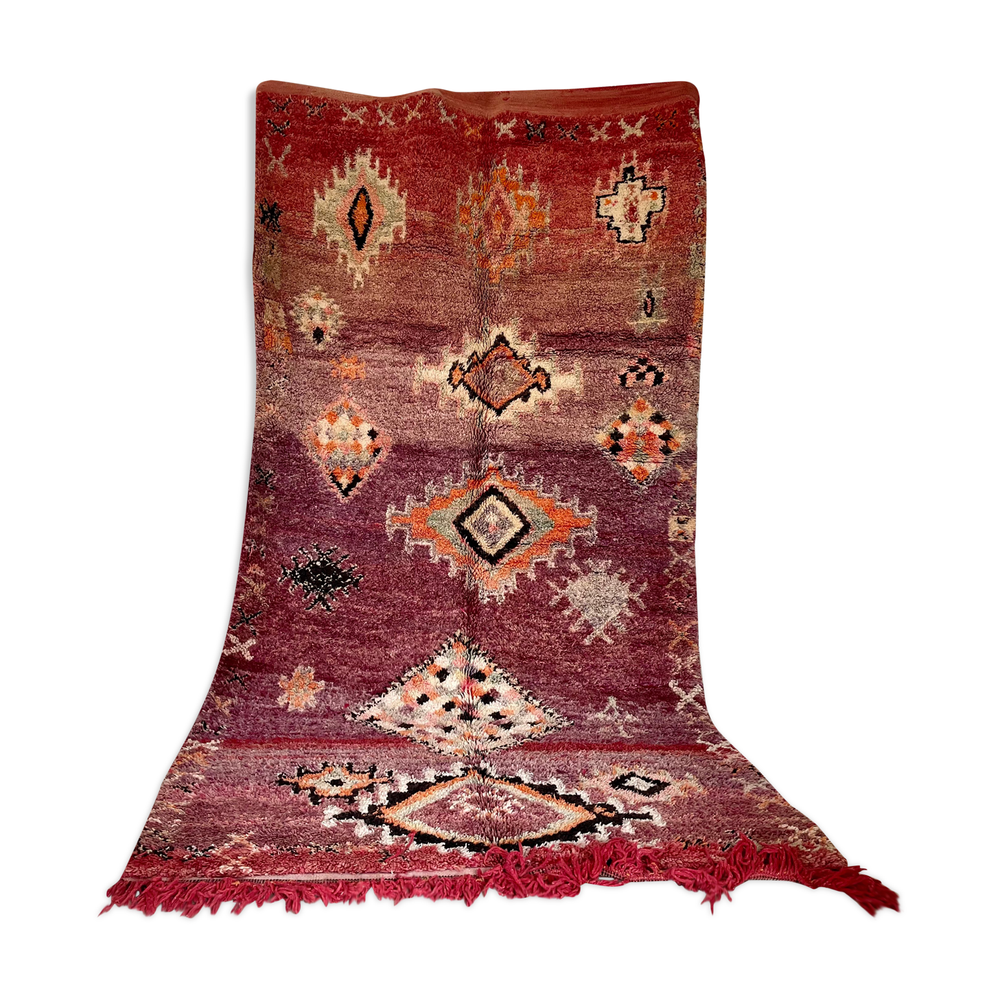 Berber carpet boujaad red 350x170cm