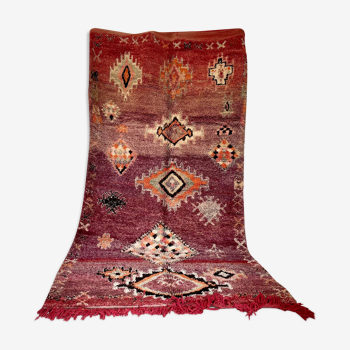 Berber carpet boujaad red 350x170cm